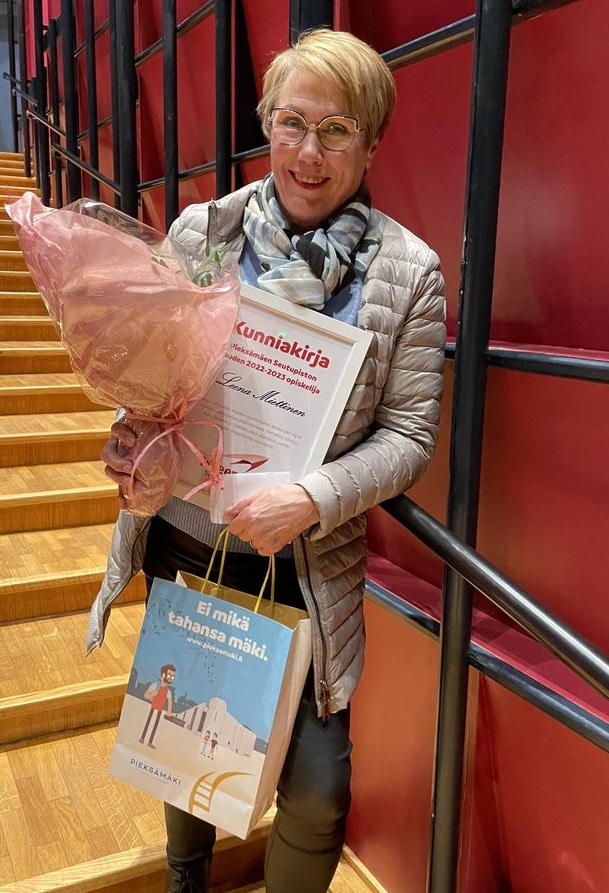 Vuoden opiskelija Leena Miettinen Pieksämäen Seutuopisto